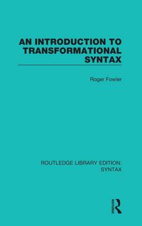 Produktbild: An Introduction to Transformational Syntax