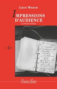 Produktbild: Impressions d'audience : le proc&egrave;s P&eacute;tain