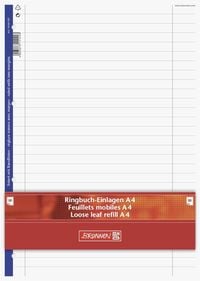 Produktbild: Brunnen Ringbucheinlagen A4, liniert, mit Randlinien, Lineatur 27, 50 Blatt