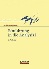 Produktbild: Einf&uuml;hrung in die Analysis I