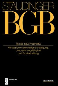 Produktbild: &sect;&sect; 826-829; ProdHaftG