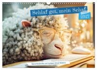 Produktbild: Schlaf gut, mein Schaf - Spruchkalender mit lustigen Schaf-Bildern (Wandkalender 2027 DIN A3 quer), CALVENDO Monatskalender