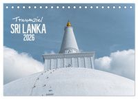 Produktbild: Traumziel Sri Lanka (Tischkalender 2026 DIN A5 quer), CALVENDO Monatskalender