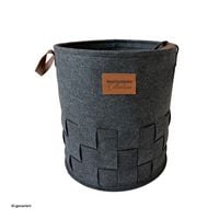 Produktbild: HTI-Living W&auml;schekorb 55 Liter Briena Filz Dunkelgrau W&auml;schekorb 55 Liter Briena Filz Dunkelgrau
