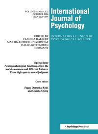 Produktbild: Neuropsychological Functions Across the World