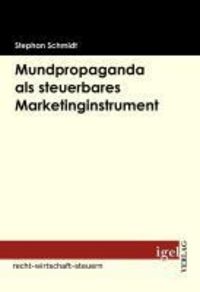 Produktbild: Mundpropaganda als steuerbares Marketinginstrument
