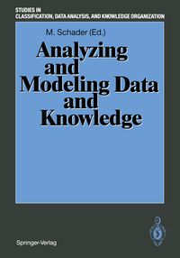 Produktbild: Analyzing and Modeling Data and Knowledge