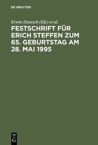 Produktbild: Festschrift f&uuml;r Erich Steffen zum 65. Geburtstag am 28. Mai 1995