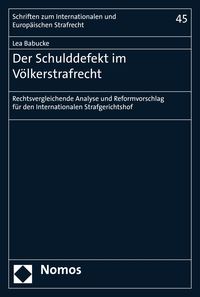 Produktbild: Der Schulddefekt im V&ouml;lkerstrafrecht