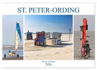 Produktbild: ST. PETER ORDING Strand und Meer (Wandkalender 2026 DIN A2 quer), CALVENDO Monatskalender