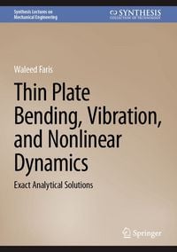 Produktbild: Thin Plate Bending, Vibration, and Nonlinear Dynamics