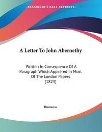 Produktbild: A Letter To John Abernethy