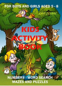Produktbild: Kids Activity Book: Numbers - Word Search - Mazes and Puzzles