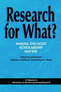 Produktbild: Research for What? Making Engaged Scholarship Matter