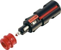 Produktbild: ProCar Sicherheits-Universalstecker Belastbarkeit Strom max.=16 A Passend f&uuml;r (Details) Zigarettenanz&uuml;nder- und Normsteckdosen 12 V, 24 V