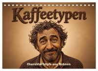 Produktbild: Kaffeetypen - Charakterk&ouml;pfe aus Bohnen (Tischkalender 2027 DIN A5 quer), CALVENDO Monatskalender