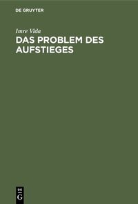 Produktbild: Das Problem des Aufstieges