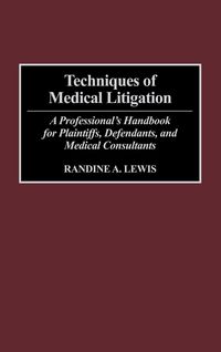 Produktbild: Techniques of Medical Litigation