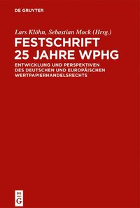 Produktbild: Festschrift 25 Jahre WpHG