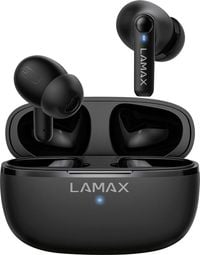 Produktbild: Lamax Clips1 Play In Ear Headset Bluetooth&reg; Stereo Schwarz Batterieladeanzeige, Ladecase, Lautst&auml;rkeregelung, Schwei&szlig;resistent, Touch-Steuerung,