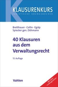 Produktbild: 40 Klausuren aus dem Verwaltungsrecht