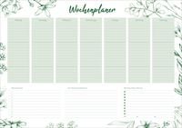 Produktbild: Schreibunterlage Design mit Wochenplan