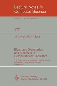 Produktbild: Electronic Dictionaries and Automata in Computational Linguistics