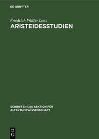 Produktbild: Aristeidesstudien