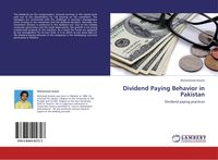 Produktbild: Dividend Paying Behavior in Pakistan