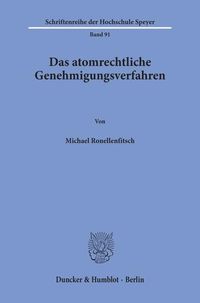 Produktbild: Das atomrechtliche Genehmigungsverfahren.