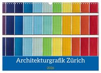 Produktbild: Architekturgrafik Z&uuml;rich (Wandkalender 2026 DIN A3 quer), CALVENDO Monatskalender