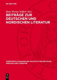 Produktbild: Beitr&auml;ge zur deutschen und nordischen Literatur