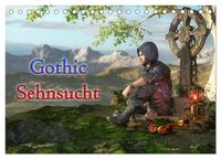 Produktbild: Gothic Sehnsucht (Tischkalender 2026 DIN A5 quer), CALVENDO Monatskalender