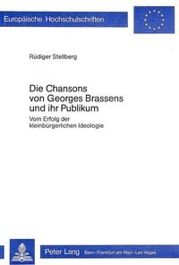 Produktbild: Die Chansons von Georges Brassens und ihr Publikum