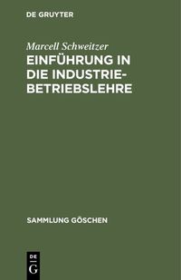 Produktbild: Einf&uuml;hrung in die Industriebetriebslehre
