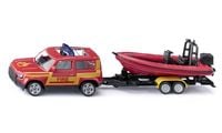 Produktbild: SIKU 1608 Land Rover Defender mit Boot