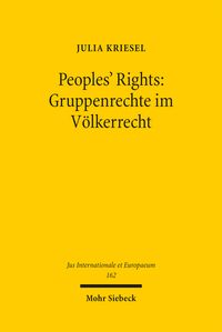 Produktbild: Peoples' Rights: Gruppenrechte im V&ouml;lkerrecht