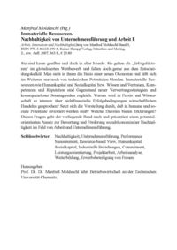 Produktbild: Immaterielle Ressourcen