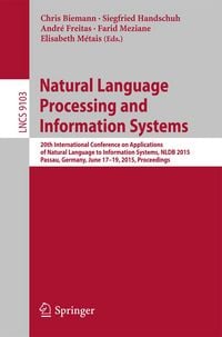 Produktbild: Natural Language Processing and Information Systems