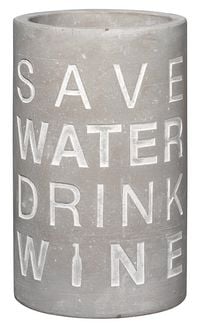 Produktbild: R&auml;der Vino Beton Flaschenk&uuml;hler Save water drink wine