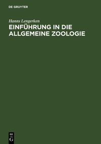 Produktbild: Einf&uuml;hrung in die allgemeine Zoologie