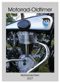Produktbild: Motorrad Oldtimer - Motoransichten (Tischkalender 2027 DIN A5 hoch), CALVENDO Monatskalender
