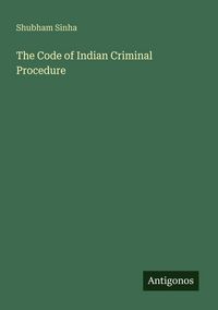 Produktbild: The Code of Indian Criminal Procedure