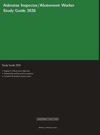 Produktbild: Asbestos Inspector/Abatement Worker Study Guide 2026