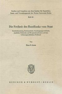 Produktbild: Die Freiheit des Rundfunks vom Staat.