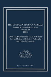 Produktbild: The Studia Philonica Annual XV, 2003