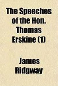 Produktbild: The Speeches of the Hon. Thomas Erskine (1)