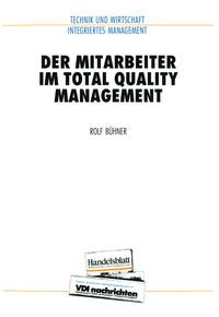 Produktbild: Der Mitarbeiter im Total Quality Management