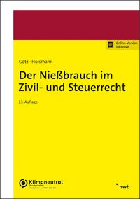 Produktbild: Der Nie&szlig;brauch im Zivil- und Steuerrecht
