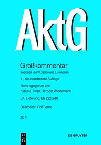 Produktbild: Aktiengesetz / &sect;&sect; 222-240